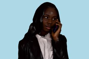 Business Woman business-woman, business-man, business, renderpeople, scanned-model, woman, female, human, people, character